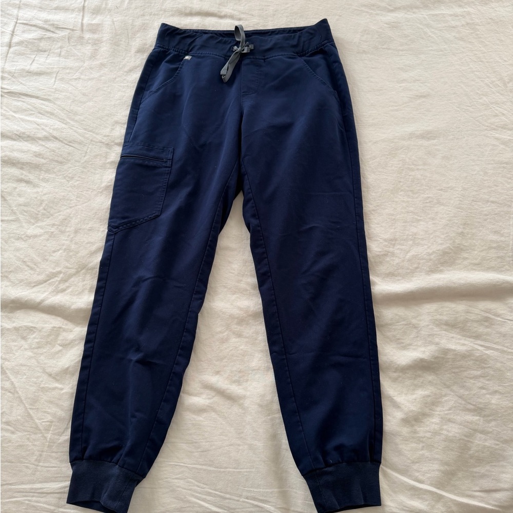 Figs Navy Blue Jogger Scrub Pants